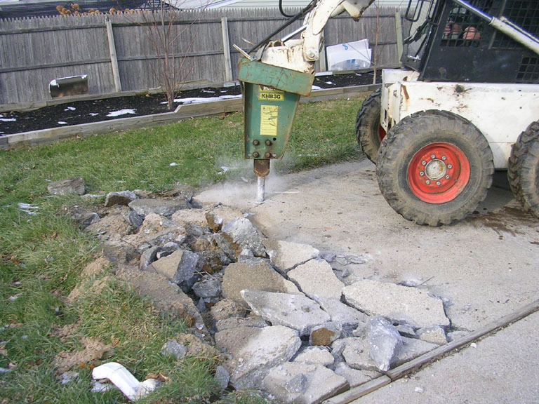 CONCRETE PATIO REMOVAL LONG ISLAND CONTRACTOR NY CEMENT REMOVAL AND